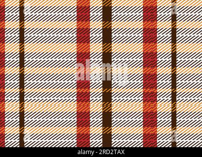 Tartan plaid pattern background for dress, skirt, scarf, throw, jacket, other modern spring autumn winter fashion fabric print. Stock Vector