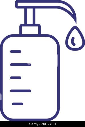 Soap line icon Stock Vector