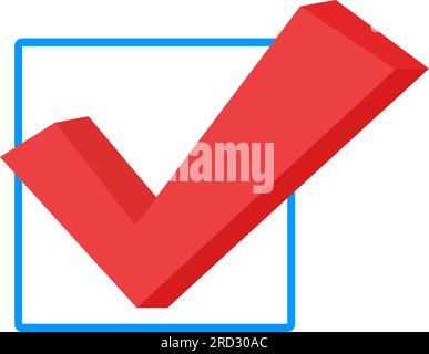 Voting Symbols vector design. template Elections icons. check marks. Vector blue. vote label. Vote, poll icon. Stock Vector