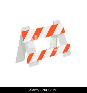 Under construction illustration. Warning, sign Stock Vector