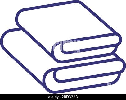 Towels line icon Stock Vector