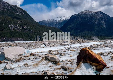 patagonian glacier Stock Photo