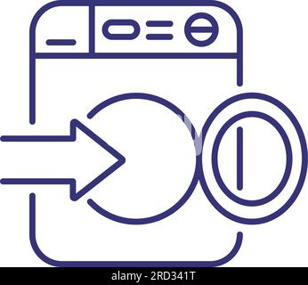 Loading laundry line icon Stock Vector