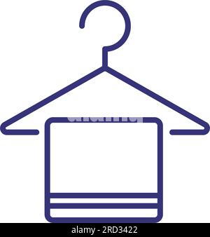 Hanger line icon Stock Vector