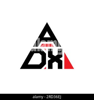 Adx Letters ADX triangle letter logo design with triangle shape. ADX triangle logo ...