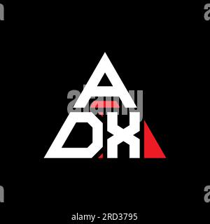 Adx Letters ADX triangle letter logo design with triangle shape. ADX triangle logo ...