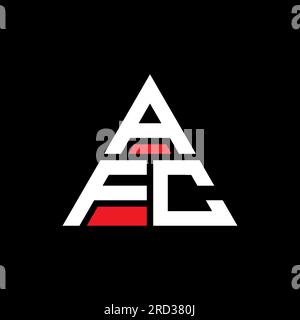 AFC triangle letter logo design with triangle shape. AFC triangle logo ...