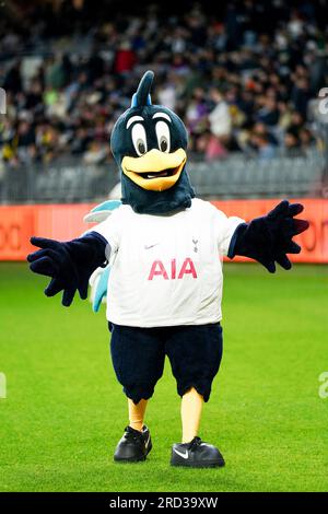 Perth, Australia. 18th July, 2023. Australia, Perth, July 18th 2023: Tottenham Hotspur club mascot Chirpy Cockerel during the International Friendly football match between Tottenham Hotspur and West Ham United at Optus Stadium in Perth, Australia. (Daniela Porcelli/SPP) Credit: SPP Sport Press Photo. /Alamy Live News Stock Photo