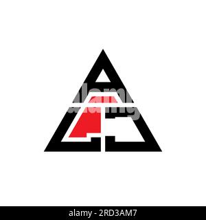ALJ triangle letter logo design with triangle shape. ALJ triangle logo ...