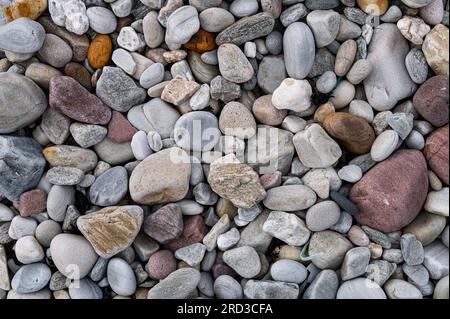 Beach colorful pebbles Stock Photo