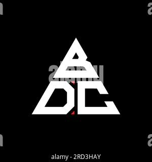 Monogram Bdc BDC triangle letter logo design with triangle shape. BDC triangle logo ...