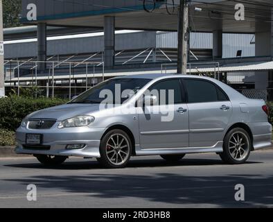 Chiangmai, Thailand -   June  1 2023: Private car, Toyota Corolla Altis. On road no.1001, 8 km from Chiangmai city. Stock Photo