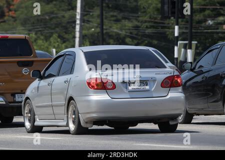 Chiangmai, Thailand -   June  1 2023: Private car, Toyota Corolla Altis. On road no.1001, 8 km from Chiangmai city. Stock Photo