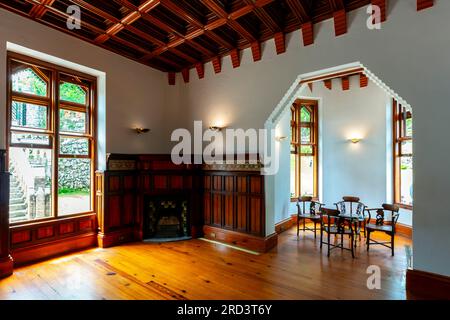 Inside El Capricho villa in Comillas, Cantabria, Spain. Interior design by architect Antoni Gaudí. It was built as summer residence for affluent clien Stock Photo