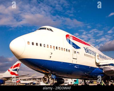 A British Airways Boeing 747-400 G-BNLX aircraft at London