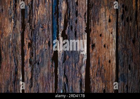 background wooden planks dark brown vintage Stock Photo