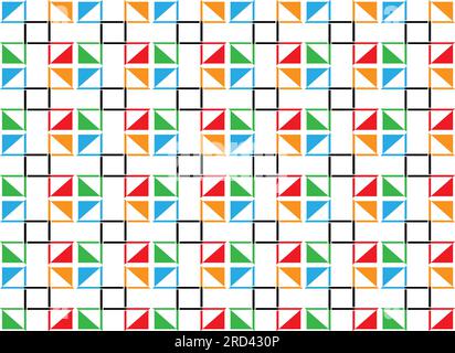 Vector seamless pattern. Simple graphic design Stock Vector