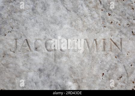Ancient vandals in Rome - Visitors carving their names into the walls of Saint Sebastian Gate (Porta San Sebastiano or Porta Appia) - Rome - Italy Stock Photo