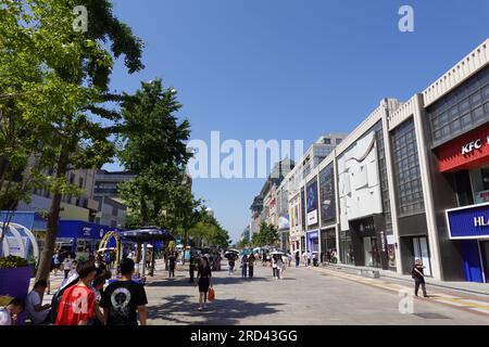 Wangfujing Street, Beijing, China Stock Photo