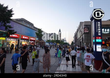 Wangfujing Street, Beijing, China Stock Photo