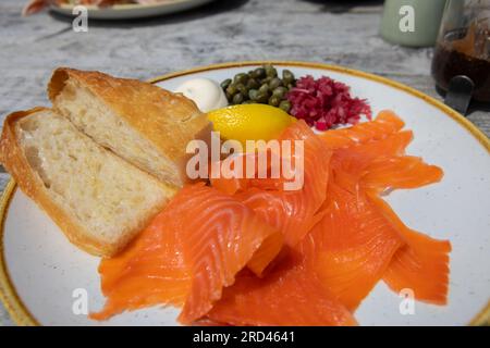 Smoked Trout, Hebrides Stock Photo