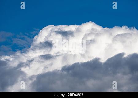Cumulus cloud against a blue sky Stock Photo