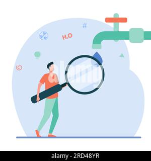 Water quality research Stock Vector