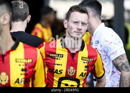 Mechelen, Belgium. 18th July, 2023. Mechelen's assistant coach Gunter Van  Handenhoven poses for a portrait picture at the 2023-2024 season photoshoot  of Belgian Jupiler Pro League team KV Mechelen, Tuesday 18 July