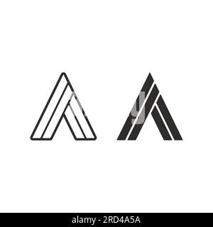 Simple Initial Letter a. Usable for Business and Branding Logos. Flat Vector Logo Design Template Element. Stock Vector