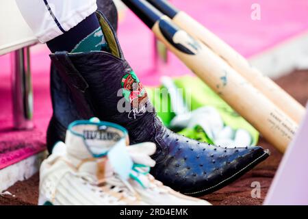 Randy Arozarena introduced at the home run derby wearing cowboy boots. : r/ cowboyboots