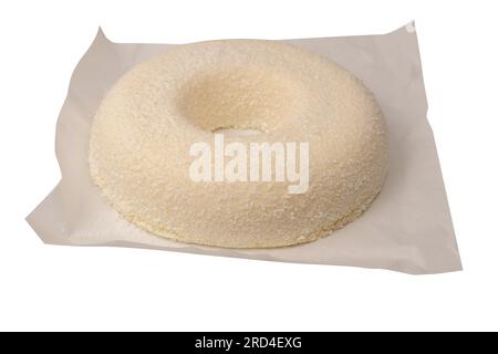 Coconut cake isolated on a white background. Stock Photo
