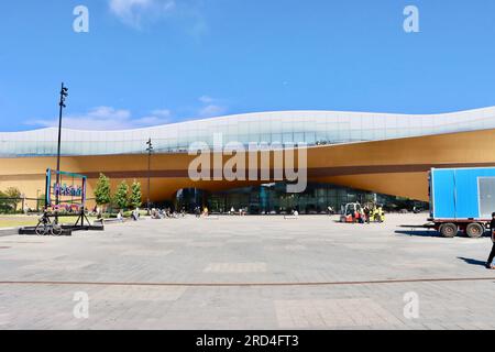 Helsinki Central Library Oodi in central Helsinki, Finland Stock Photo