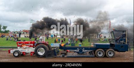 Tractor Pulling Stock Photo