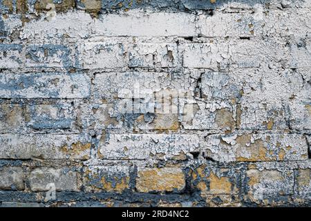 Grunge painted brick wall. Nice vintage textured background. Stock Photo