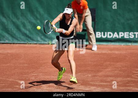 Budapest, Central Hungary, Hungary. 18th July, 2023. BERNARDA PERA of the United States in action during the HUNGARIAN GRAND PRIX - Budapest - Womens Tennis, WTA250 (Credit Image: © Mathias Schulz/ZUMA Press Wire) EDITORIAL USAGE ONLY! Not for Commercial USAGE! Credit: ZUMA Press, Inc./Alamy Live News Stock Photo