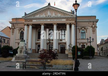 Oradea  State Theatre building, one of the oldest cultural institutions in Romania Stock Photo