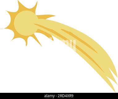 Isolated colored shooting star icon Vector Stock Vector