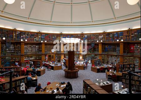 Interior View, Picton Reading Room, Central Library, Liverpool, England, United Kingdom Stock Photo