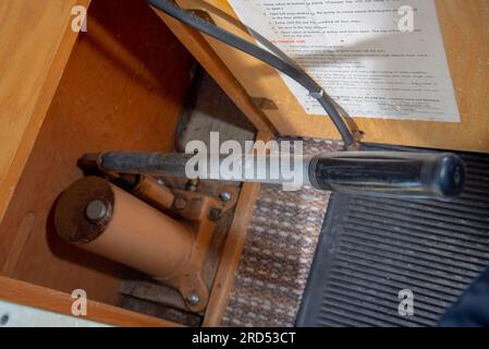 1965 'Alaskan' pop up camper fitted to a 1958 Chevy truck Stock Photo