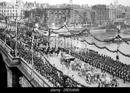 The Queen's Carriage, Queen Victoria's Diamond Jubilee,  London, 1897 Stock Photo