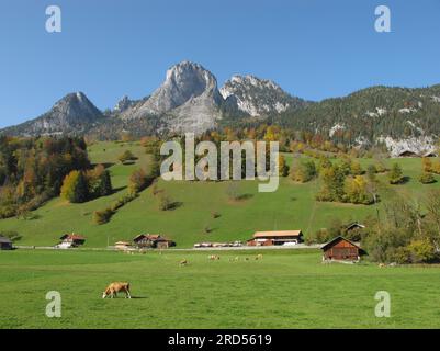 Autumn Scene In The Bernese Oberland Stock Photo