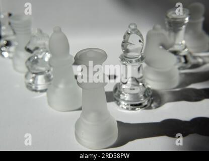 Close-up of a rook chess piece Stock Photo - Alamy