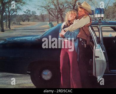 Susan George, on-set of the Film, 'A Small Town In Texas', American International Pictures, 1976 Stock Photo