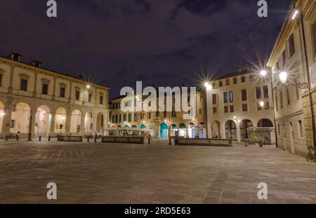 Piazza Duomo at night in Padua Italy Stock Photo