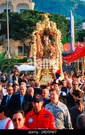 Procession of Santa Restituta, Lacco Ameno, Ischia, Campania, Italy Stock Photo