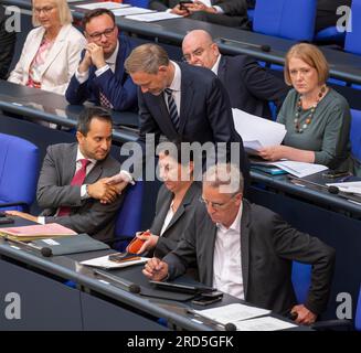 Christian Lindner (FDP), Federal Minister of Finance, meets Janet ...