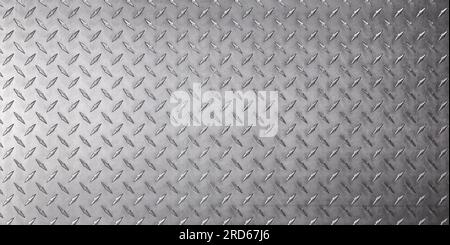 silver texture with diamond pattern. chrome metal background Stock Photo
