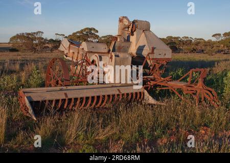 Abandoned old obsolete farm machinery, Victoria, Australia Stock Photo