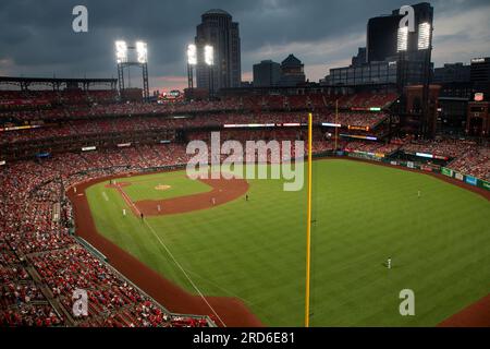 St. Louis, USA. 18th July, 2023. Miami Marlins staring pitcher Edward  Cabrera (47) throws to the plate during a MLB regular season game between  the Miami Marlins and St. Louis Cardinals, Tuesday