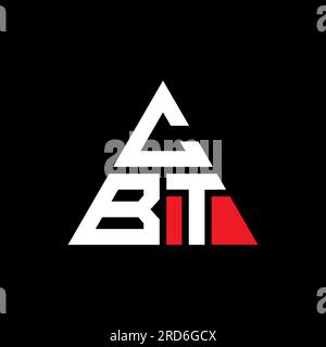 CBT triangle letter logo design with triangle shape. CBT triangle logo ...